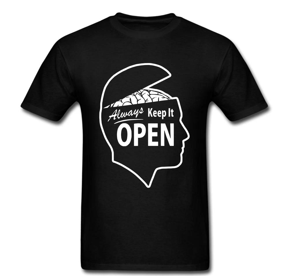 Always Keep it open Brain Free Thinker Freedom Anarchy Power T shirt tee Unisex XXXL