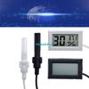Embedded Digital Hygrometer Electronic Temperature and Humidity Meter with Probe FY-12 with Wire White and Black