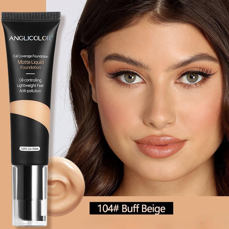 

Жидкий консилер для лица и глаз, веснушки, следы от прыщей, темные круги, тональный крем, длительный контроль жирности, увлажняющий корректирующий крем для пятен 104#