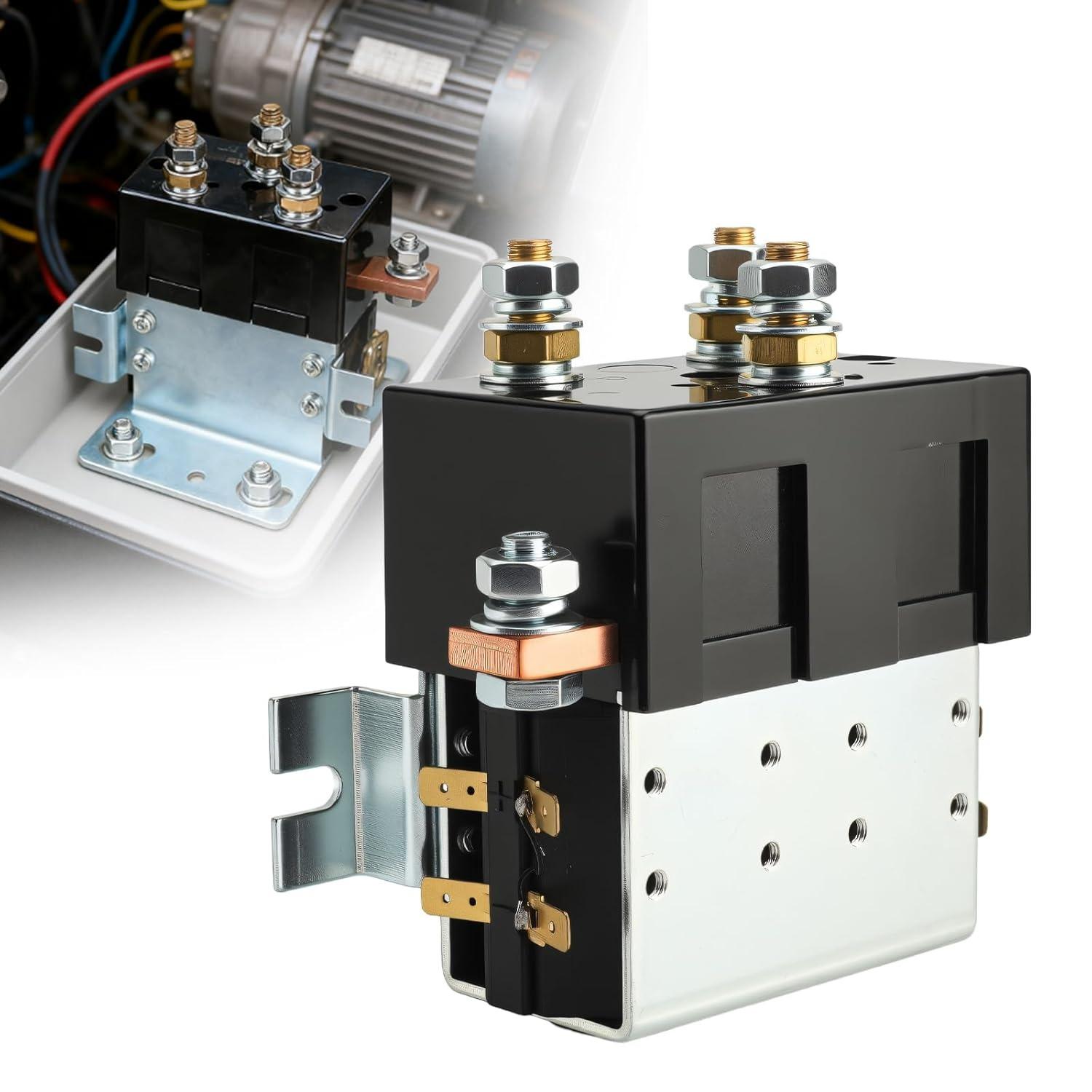 

DC182 36V Reversing Contactor with Built-in Fuse, 200A for Electric Forklifts Golf Cart Industrial Machinery W