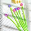 12Pcs/Lot Creative Tulip Color Changing Gel Pen 0.5mm Black Ink Writing Supplies Kawaii Flower Pens School Office Stationery