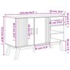 Sideboard OLDEN Brown 114x43x73.5 cm Solid Pine Wood