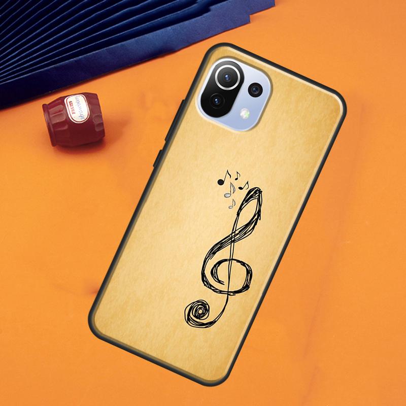 Music Notes Case For POCO F5 X3 X5 Pro F3 F4 X4 GT M5s C40 Cover For Xiaomi 13 11T 12T Pro 12 Lite 12X