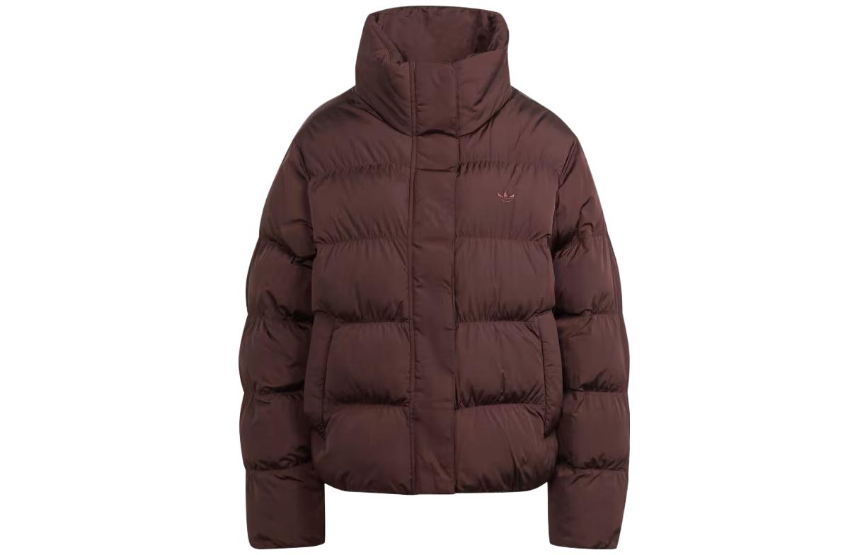 Adidas Originals Jackets Women s Contour Brown Stand Collar Moderate Other IJ8235 S