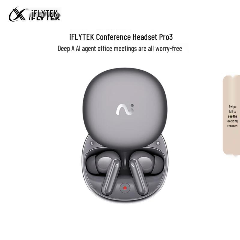 iFLYTEK AI Conference Noise-Cancelling Wireless Earbuds Pro 3