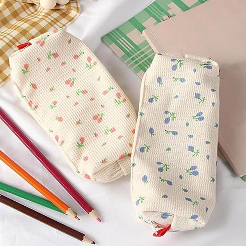 Cute Pencil Bag Floral Pencil Case Pen Holder Floral Pouch Small Pen Bag Pencil Pouch Storage Bag Pencil Case School Supplies