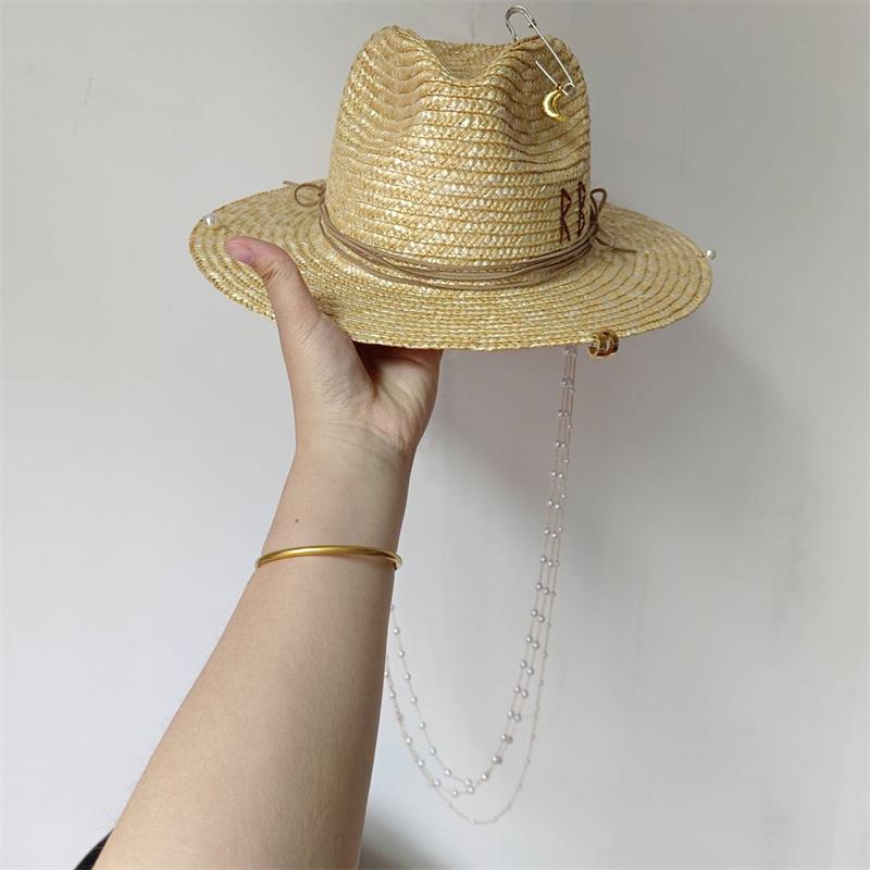 Women's Sun Hat Straw Hat  New Style Paired with Bikini Jazz Hip Hop Summer Hat Punk Fashion Style Beach Hat Church Hat