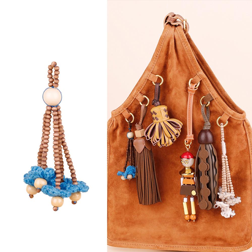 

Miu Vintage Tassel Doll Keychain Handbag Charm