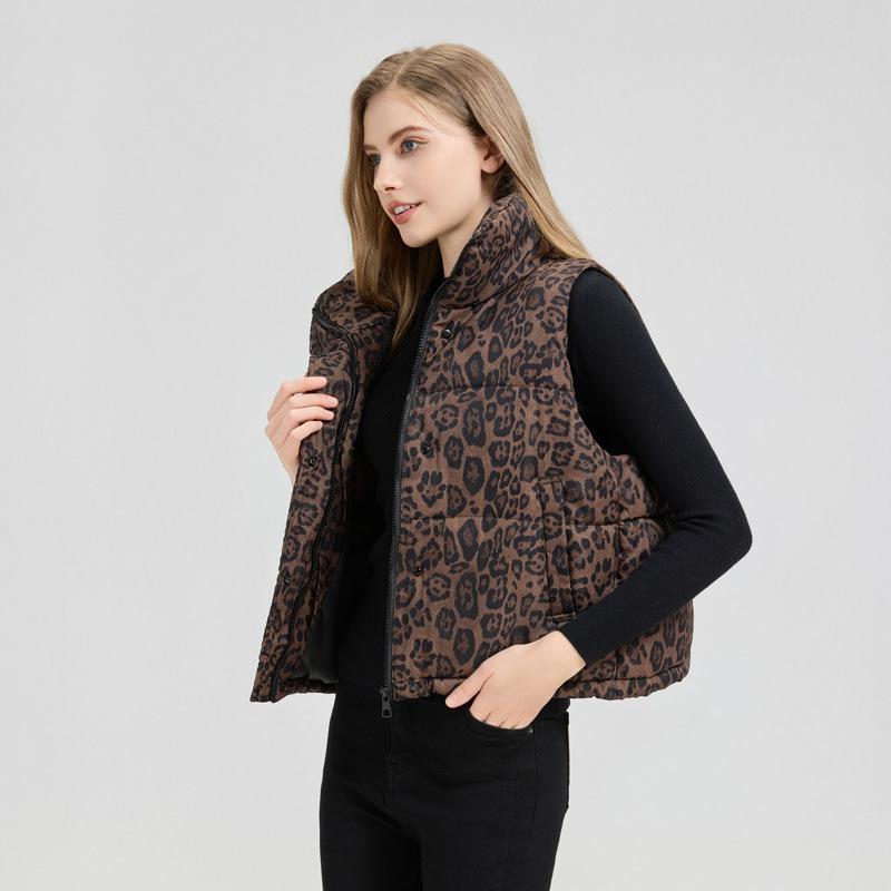 Winter New Vest Short Fashion Korean Version Thin Women's Vest Jacket