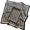 New Fashion Temperament Silk Scarf Women's Scarf Simulation Silk Simple Letter Color Matching Professional Scarf European and American Shawl