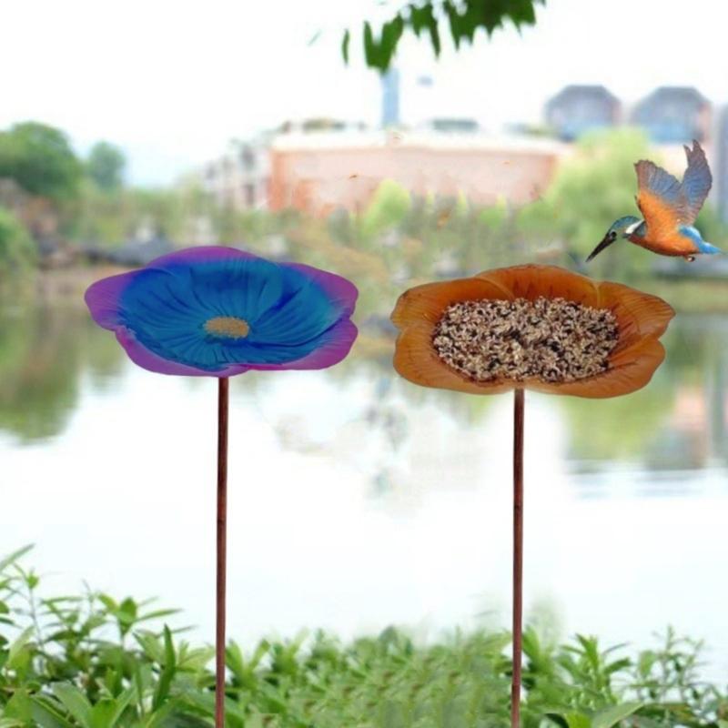 Outdoor Bird Bath Feeder Stand Adds Aesthetic to Gardens Courtyards Lawns