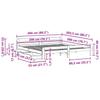 Solid Wood Bed without Mattress White 200x200 cm Pine Wood