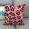 Black And White Leopard Print Spots Digital Printing Short Plush Pillow Covers For Car Sofa Office Cushion Cover Home Goods