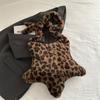 Winter Furry Star Large Capacity Shoulder Bag Vintage Tote Handbags Female Leopard Pattern Plush Crossbody Bags for Women CLE