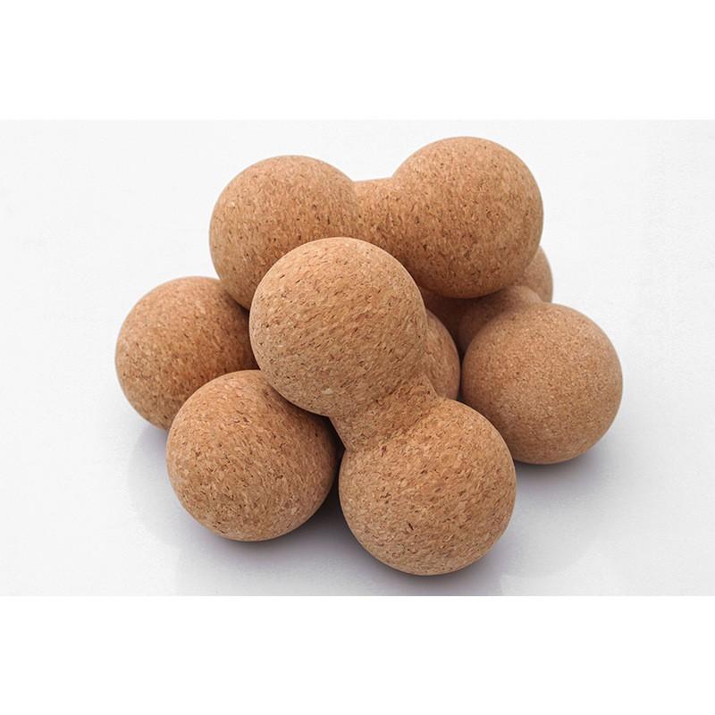 Cork Massage Ball Myofascial Release Yoga Fitness Deep Tissue Therapy 120x240mm Peanut Shape