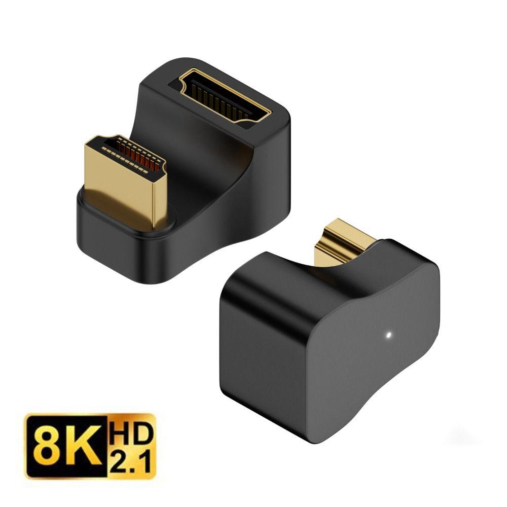 

U-образный удлинительный адаптер из алюминиевого сплава «папа-мама» HDMI-совместимый преобразователь 2.1 8K 60 Гц