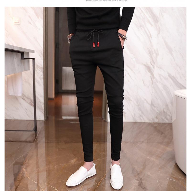 

Мужские модные осенние зауженные джоггеры гаремы 2XL чёрный