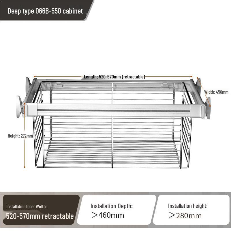 Étagère télescopique extensible pour rangement de pantalons dans une armoire