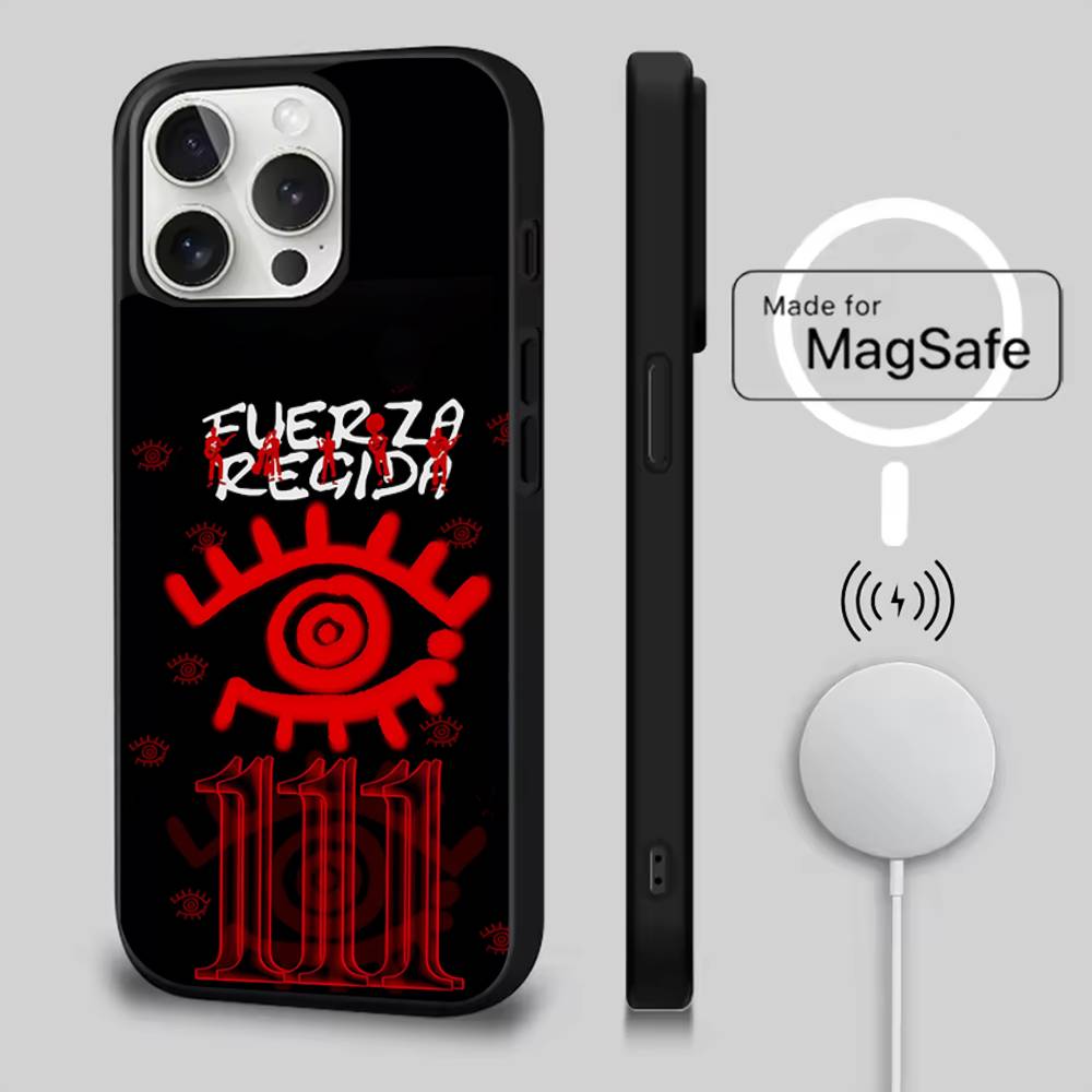 F-Fuerza Regida 111xpantia Phone Case For iPhone 17,16,15,14,13,12,11,Pro,Max,Plus,Mini,SE4,E Magnetic Magsafe Wireless Charging