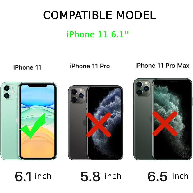 Watercolor Tree Spruce Case Compatible with iPhone 11, Green Forest Nature Art Case for iPhone 11 for Teen Men Women, Trendy Cool TPU Bumper Case