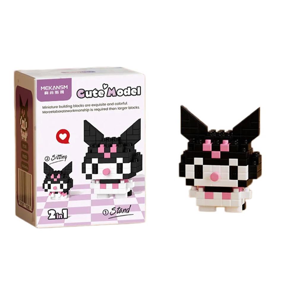99 style Hello Kitty Building Blocks Cartoon Figures Kuromi Bricks My Melody Children's Assembly Toys Cinnamoroll Gift