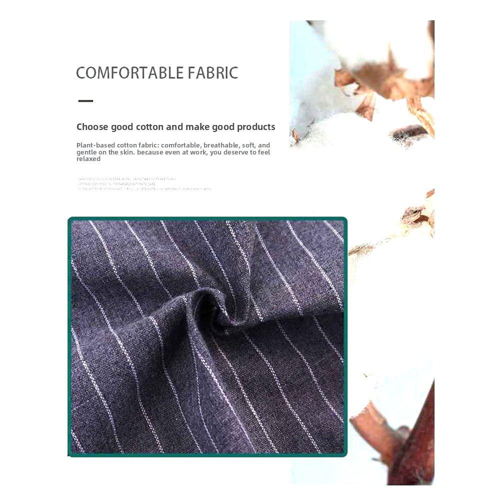 Stripe Design Cotton Apron Sleeveless Cooking Apron Two Front Pockets Women Apron  Coffee House