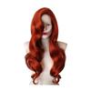 Red Retro Curls Long Wig For Women Cosplay Party Halloween Costume