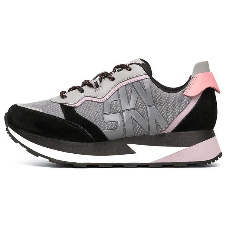 (WMNS) Skechers Low-Top Grey/Black Women s 155492-BKMT EU 38