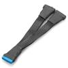 Cablu Splitter Extensie 2 buc Header USB 3.0 19 pini Placă de Bază 1 la 2, Extensie Internă 19 pini 12cm