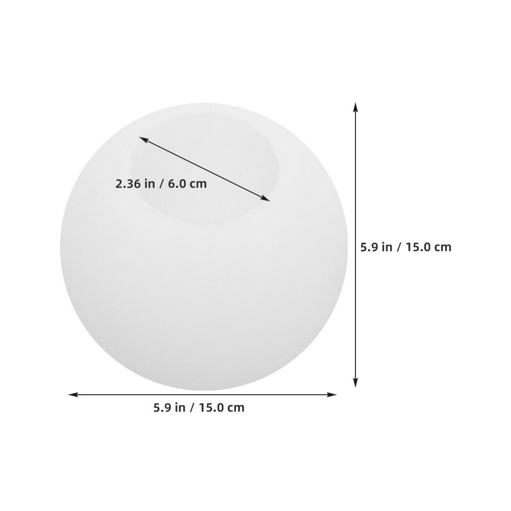 Round Ball Lamp Shade Plastic Globe Light Fixture Cover for Decorative Lighting Malls Parks Homes 5.9 Inch Diameter Easy Install