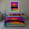 Deer, Sunset, Colorful. Bedding Duvet Cover Sets Duvet Covers Pillowcases Gifts (1 * Duvet Cover 2 * Pillowcases, Without Duvet Insert)