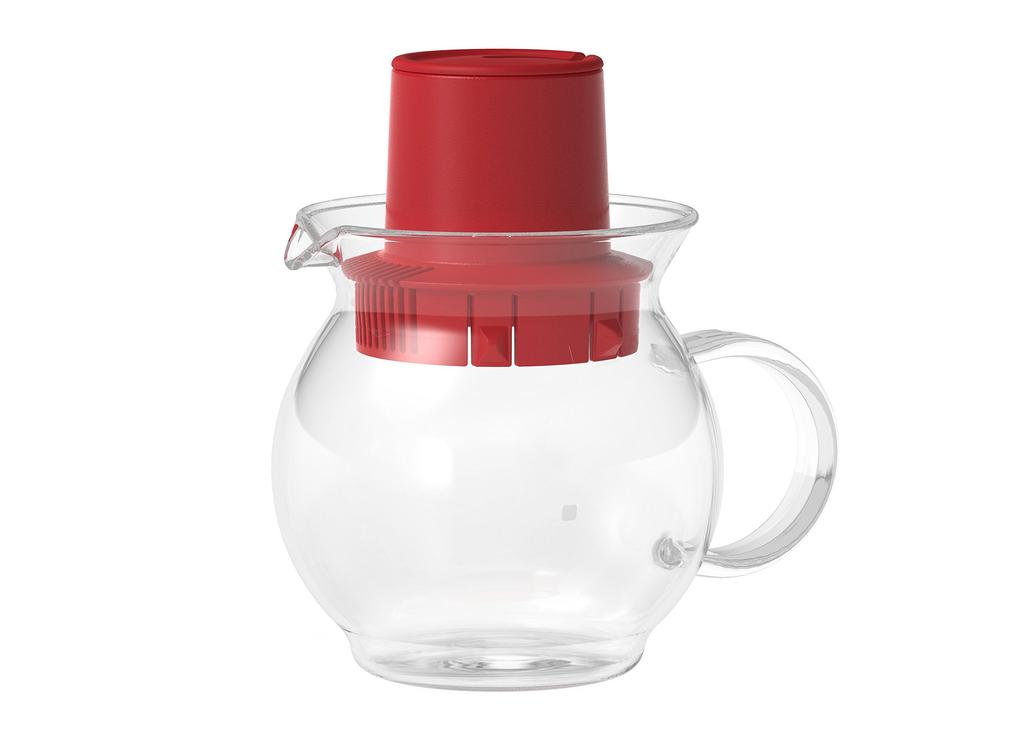 Hario Tea Hut Red Tea Bag Pot, 300ml, TTH-30-R