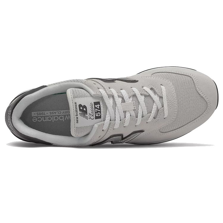 New Balance 574 Geschichtsklasse Pack Weiß Silber Schwarz ML574BH2 Herren Retro Lauf Lifestyle Sneaker