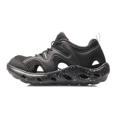 Li Ning Youth  Childrens Sports Lifestyle Series Fun Childhood Comfortable Versatile Sandals Kids Sandals Black YKUQ008-1