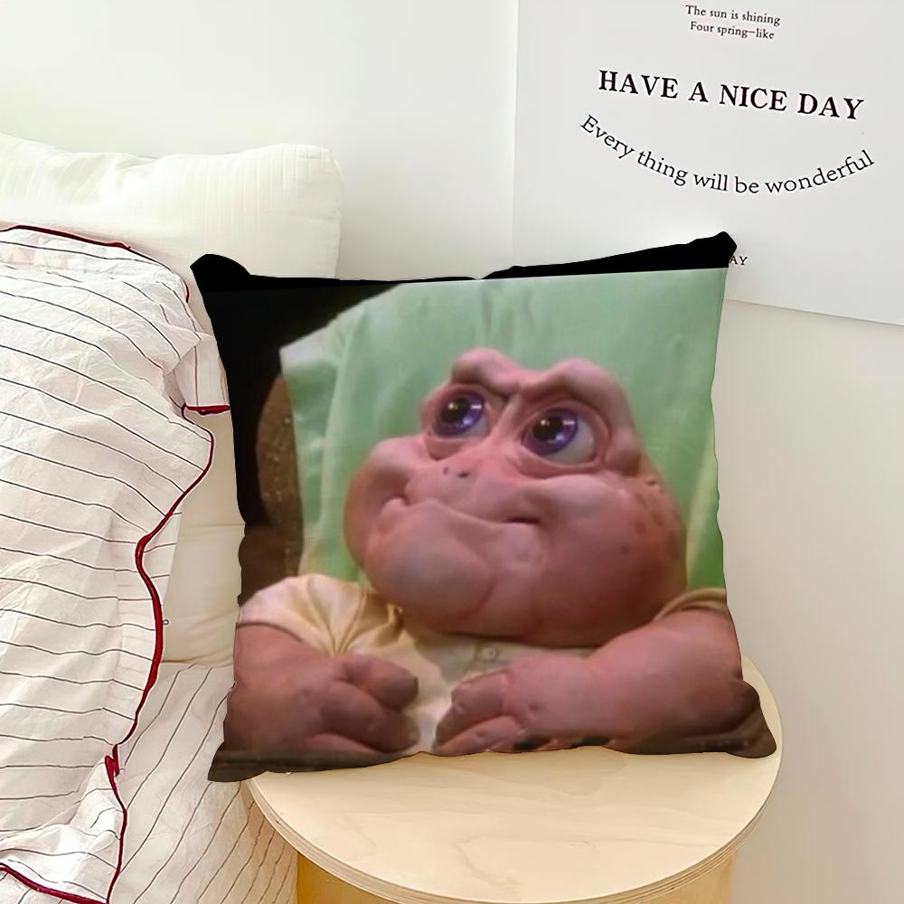 Baby Sinclair The Dinosaurs Square Cushion Cover Soft Cushion Cases for Farmhouse Sofa Decor Home Decorations and Protector