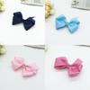 Barrettes à cheveux pour enfants faites à la main avec ruban rose et papillon, couvre-chef pour bébés filles