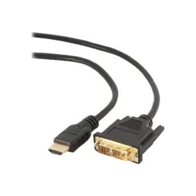 Câble HDMI/DVI - GEMBIRD - CC-HDMI-DVI-15 - 5 M - Mâle/Mâle - Noir