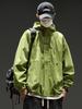 Men's Oversized Retro Solid Color Hooded Jacket - Trendy, Functional, and Unisex
