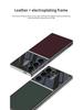 Samsung S24 Leather Phone Case - Universal for S24, S24+ & S24 Ultra, Electroplated Plain Protective Cover