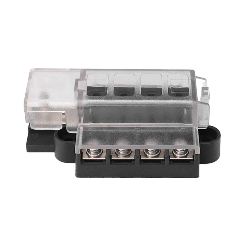 Ac29-Car Boat Fuse Box Holder Fuse Holder Compact 1 In 4 Out Circuit 4 Way Blade Fuse Holder Block