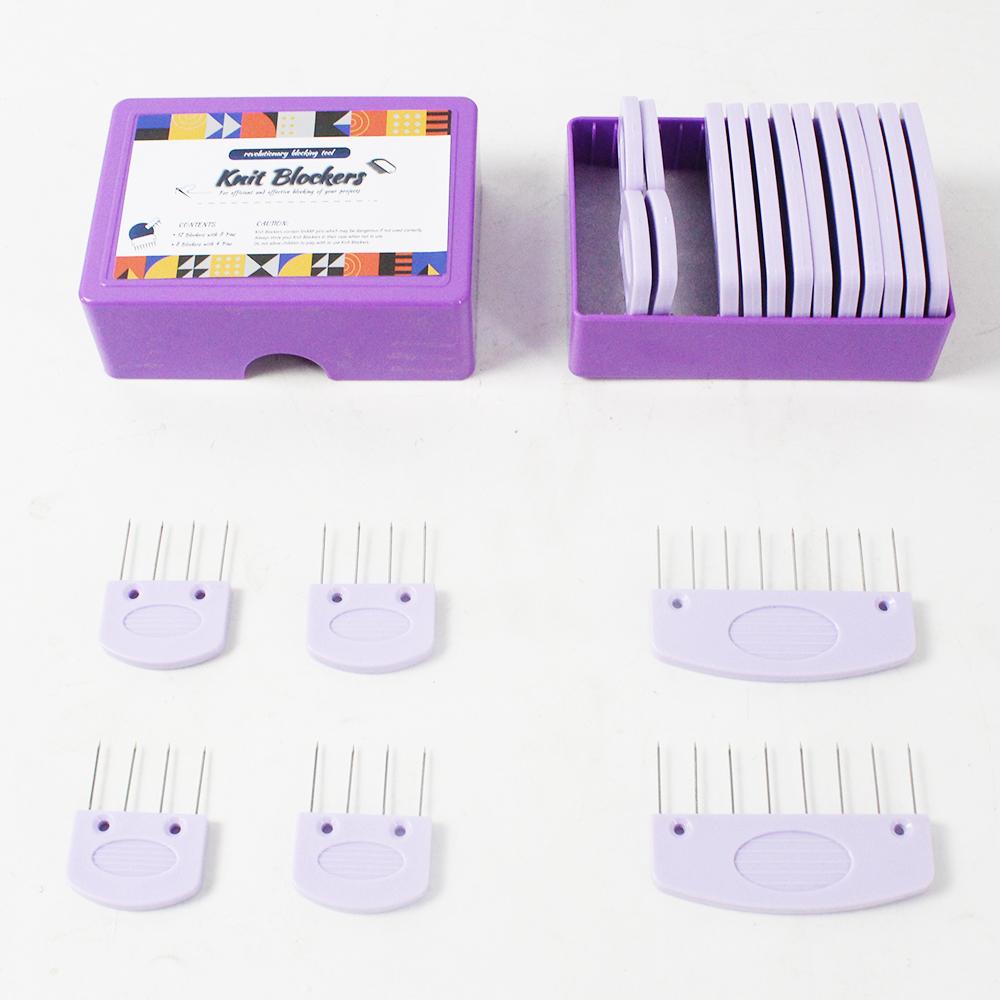 20PCS Premium Stainless Steel Knitting Blockers Set 2 Sizes Blocking Combs & Pins Professional Knitting & Crochet Blocking Tools
