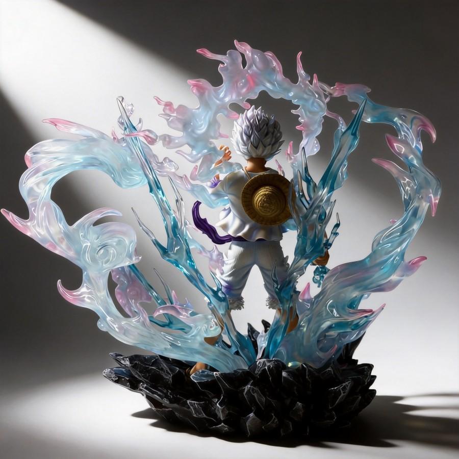 One Piece Luffy Gear 5 (Nika Form) Action Figure 30cm JT Statue Anime Model Decoration Gift for Fans