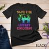 Rhinoceros Lover Gift SAVE THE CHUBBY UNICORNS Funny Rhino Unisex T-shirt
