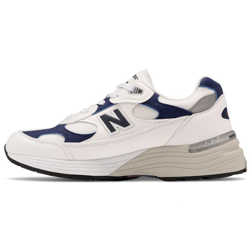 

New Balance 992 Made In Usa White Navy Sneakers M992EC 40