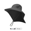 Men's Summer UV Protection Fishing Hat with Large Brim and Full Face Shield