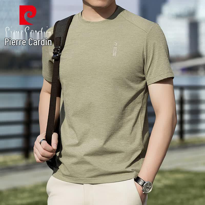 Pierre Cardin Men's Summer Round Neck Short Sleeve T-Shirt