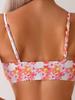 Floral Print Push-Up Bikini Separates for Women