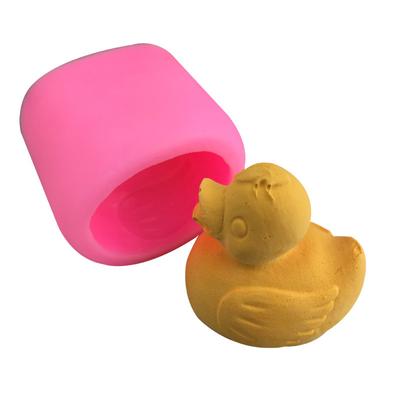 Urocza gumowa kaczuszka 3D Forma do świec Silikonowa forma do czekolady i fondantu Na baby shower Dekoracja na wierzch tortu Silikonowa forma