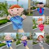 Family Plush Members Glove Puppet With Short Plush Preschool Doll Entertainment