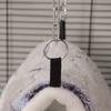 Thickened Hamster Cage Bed Semi-enclosed Hamster Hanging Nest Hamster Plush Hammock  Winter